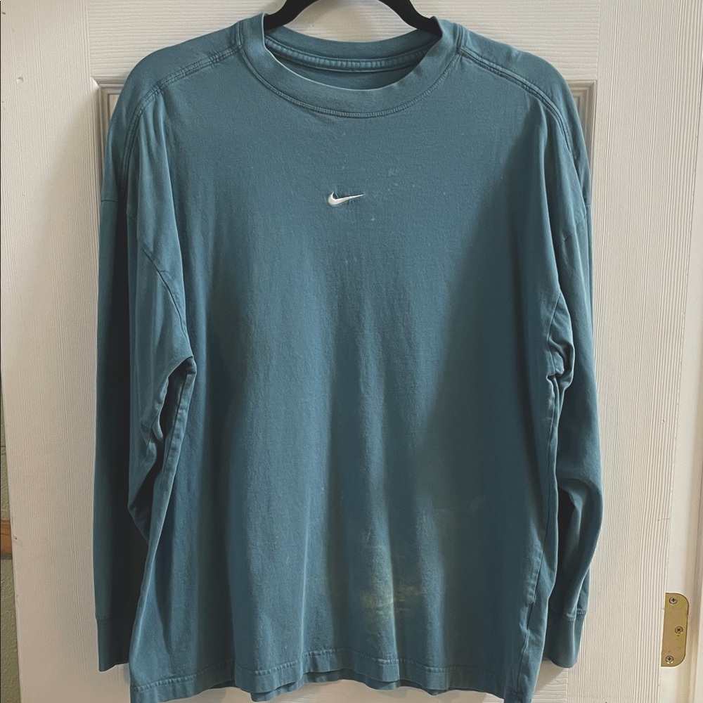 Nike Oversized Teal Long Sleeve Tee